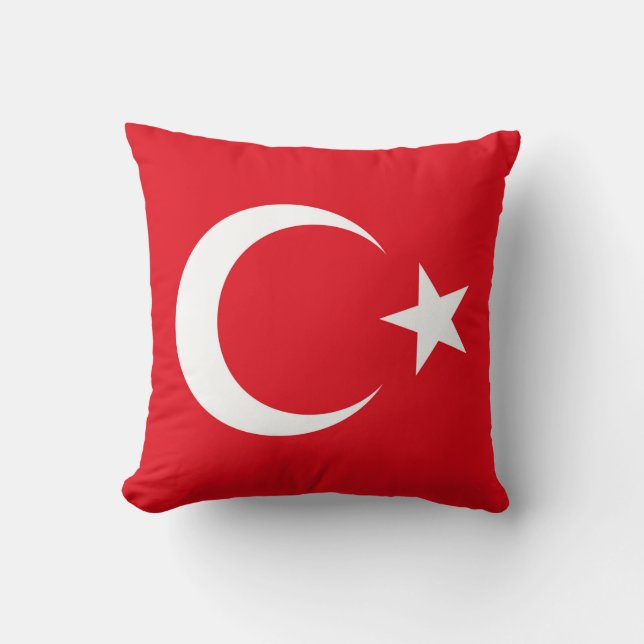 Vlag van Turkije Kussen (Voorkant)