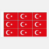 Vlag van Turkije Labels (Vel)