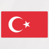 Vlag van Turkije Labels (Design 1)