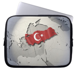 Vlag van Turkije Laptop Sleeve