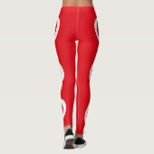 Vlag van Turkije Leggings (Achterkant)
