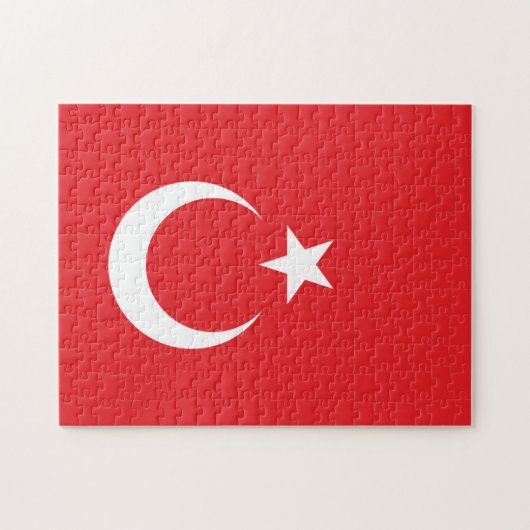 Vlag van Turkije Legpuzzel (Horizontaal)