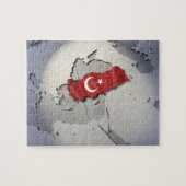 Vlag van Turkije Legpuzzel (Horizontaal)