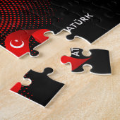 Vlag van Turkije Legpuzzel (Zijkant)