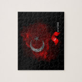 Vlag van Turkije Legpuzzel (Verticaal)
