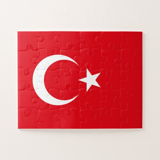 Vlag van Turkije Legpuzzel (Horizontaal)