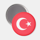 Vlag van Turkije Magneet (Voorkant / Achterkant)