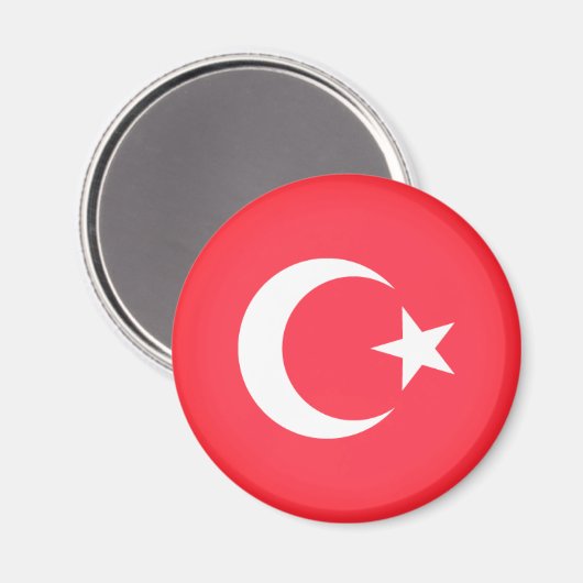 Vlag van Turkije Magneet (Voorkant / Achterkant)