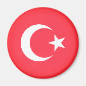 Vlag van Turkije Magneet (Voorkant)