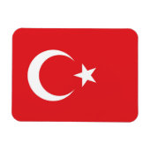 Vlag van Turkije Magneet (Horizontaal)