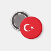 Vlag van Turkije Magneet (Voorkant / Achterkant)