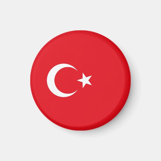 Vlag van Turkije Magneet (Voorkant)