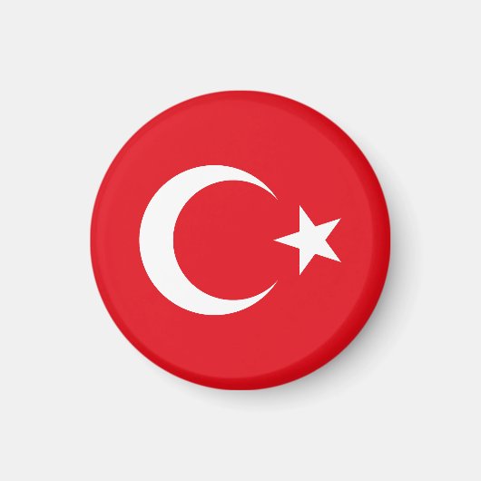 Vlag van Turkije Magneet (Voorkant)