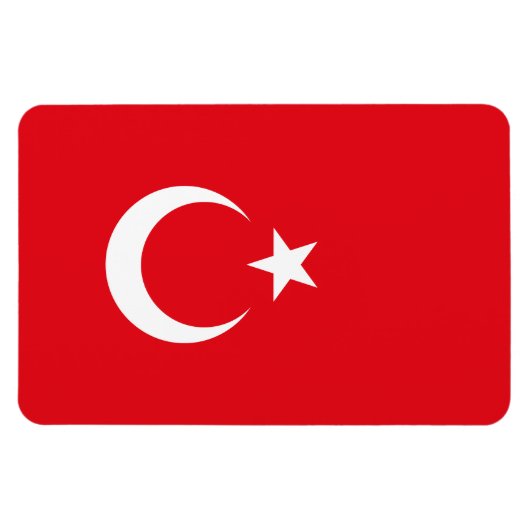 Vlag van Turkije Magneet (Horizontaal)