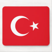 Vlag van Turkije Mousepad Muismat (Voorkant)