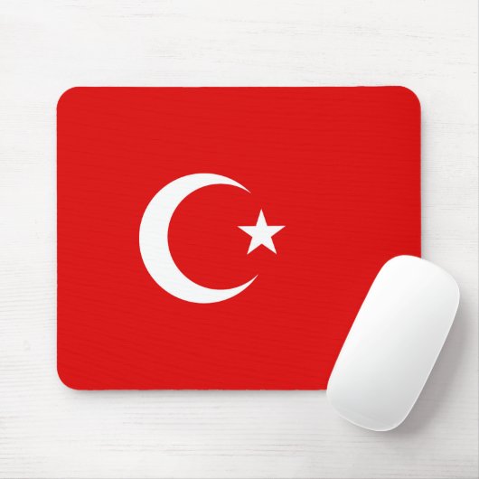 Vlag van Turkije Muismat (Met muis)