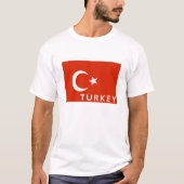 vlag van turkije - naam t-shirt (Voorkant)