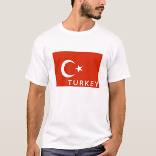 vlag van turkije - naam t-shirt
