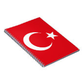 Vlag van Turkije Notitieboek (Rechterzijde)