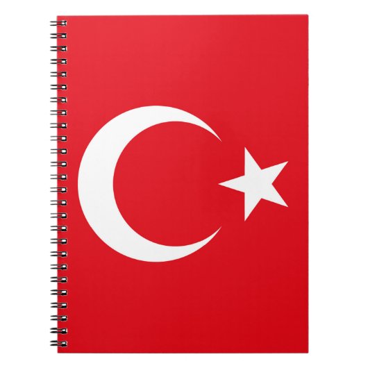 Vlag van Turkije Notitieboek (Voorkant)