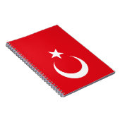 Vlag van Turkije Notitieboek (Rechterzijde)