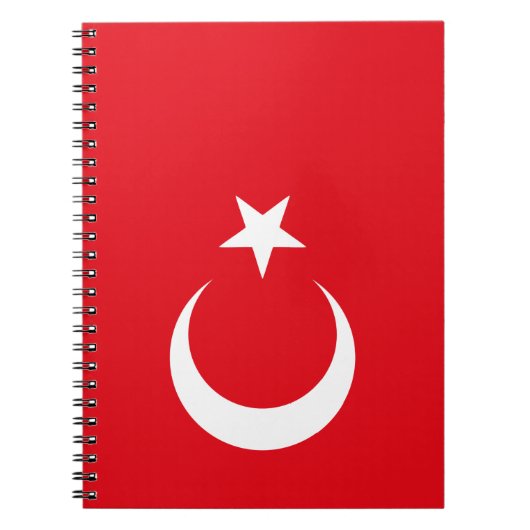 Vlag van Turkije Notitieboek (Voorkant)