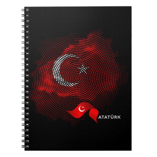 Vlag van Turkije Notitieboek (Voorkant)