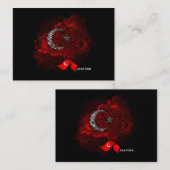 Vlag van Turkije Notitiekaartje (Voorkant / Achterkant)
