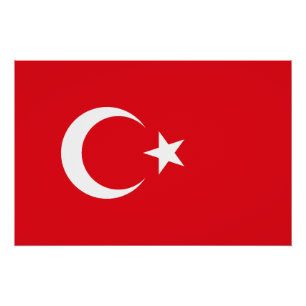 Vlag van Turkije Perfect Poster