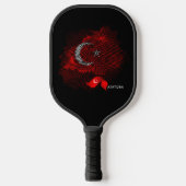 Vlag van Turkije Pickleball Paddle (Voorkant)