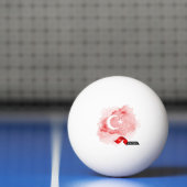 Vlag van Turkije Pingpongbal (Net)