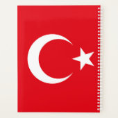 Vlag van Turkije Planner (Achterkant)