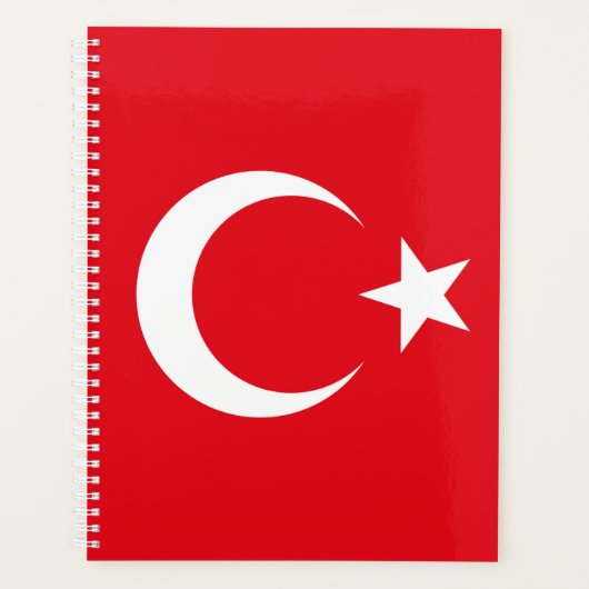 Vlag van Turkije Planner (Voorkant)