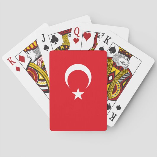 Vlag van Turkije Pokerkaarten (Achterkant)