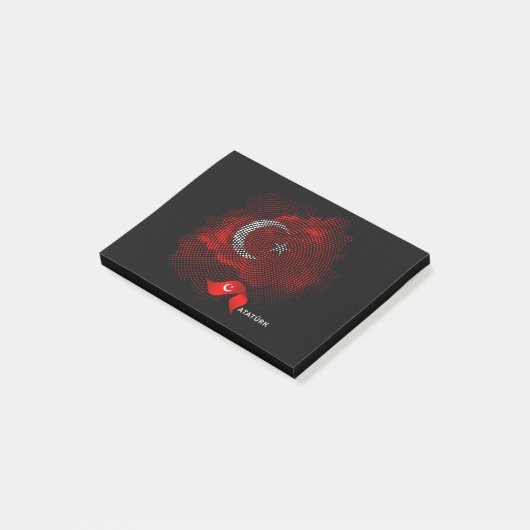 Vlag van Turkije Post-it® Notes (Schuin)