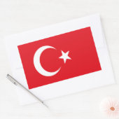 Vlag van Turkije Rechthoekige Sticker (Envelop)