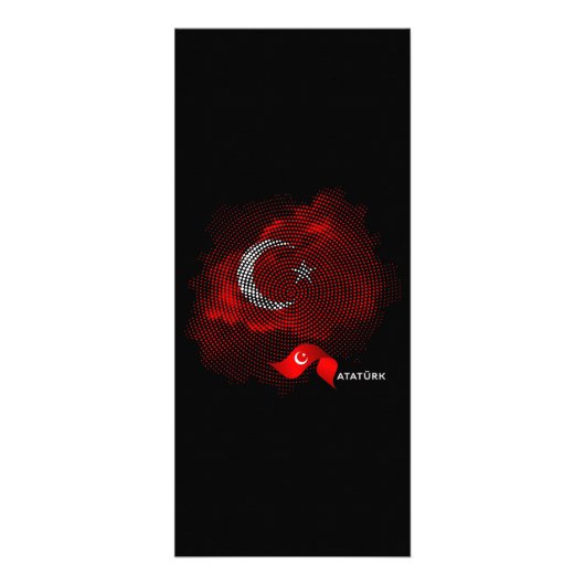 Vlag van Turkije Reclamekaart (Voorkant)