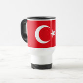 Vlag van Turkije Reisbeker (Voorkant links)
