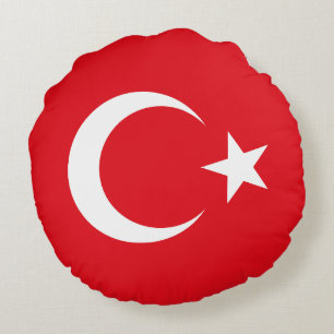 Vlag van Turkije Rond Kussen