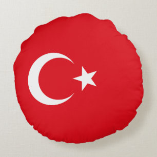 Vlag van Turkije Rond Kussen