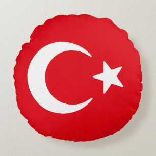 Vlag van Turkije Rond Kussen