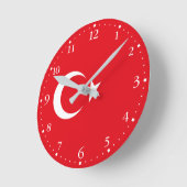 Vlag van Turkije Ronde Klok (Hoek)