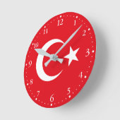 Vlag van Turkije Ronde Klok (Hoek)