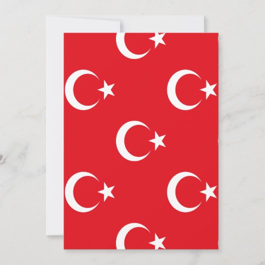 Vlag van Turkije Save The Date (Voorkant)