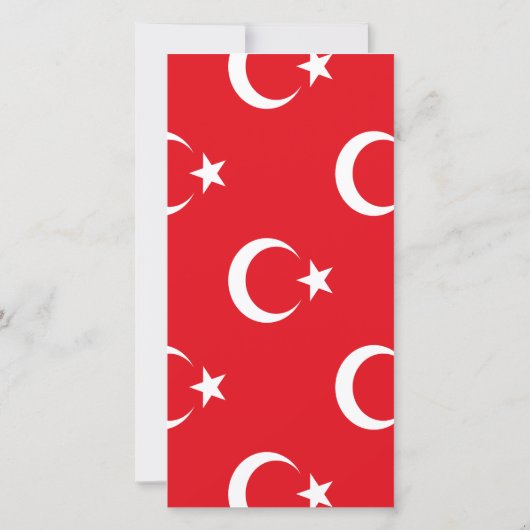 Vlag van Turkije Save The Date (Achterkant)