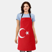 Vlag van Turkije Schort (Gedragen)