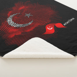 Vlag van Turkije Sherpa Deken