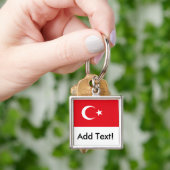 Vlag van Turkije Sleutelhanger (Hand)