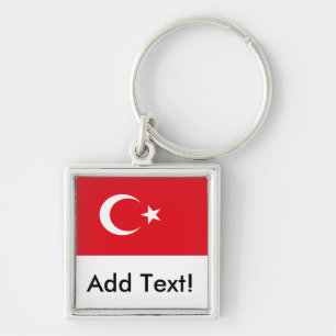 Vlag van Turkije Sleutelhanger