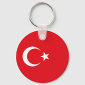 Vlag van Turkije Sleutelhanger (Achterkant)